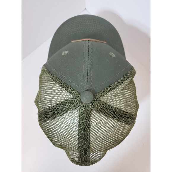 Lucky Duck Premium Decoys Mesh Back Leather Patch Trucker Hat - Picture 7 of 9